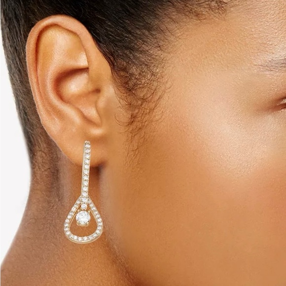 Napier Cubic Zirconia Tear Drop Earrings NWT - Picture 4 of 4